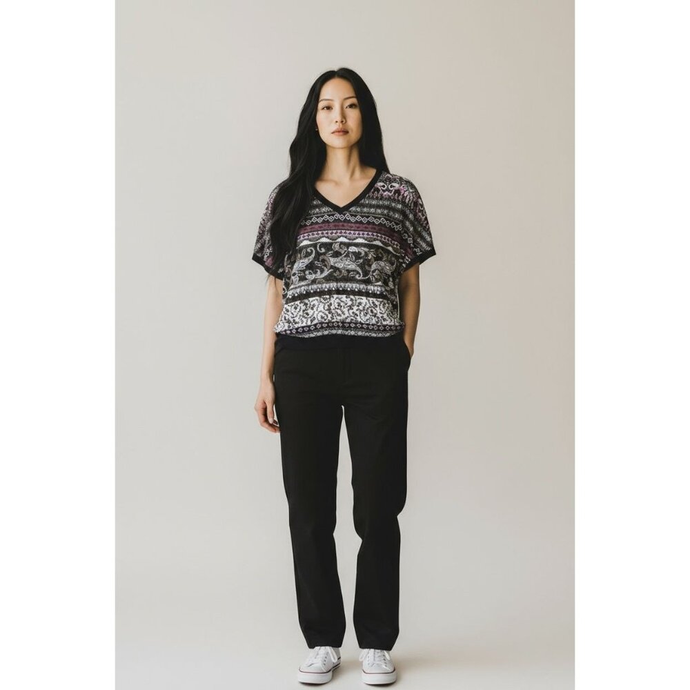 Original Currants Y2K  Top Womens Large Brown Paisley Grunge Whimsigoth Boho 90s